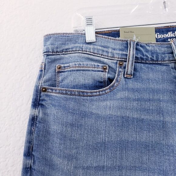 Goodfellow & Co Men's Slim Fit Jeans Light Blue Wash - Picture 7 of 12